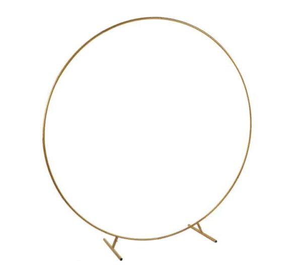 Round Gold Balloon/Flower Arch 2m Clip In - Image 3