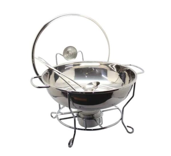 Round Chafing Dish with Glass Lid - Image 3