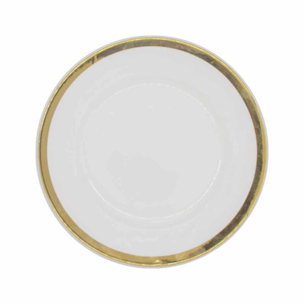 Gold Rim Dinner Plate 10.5″