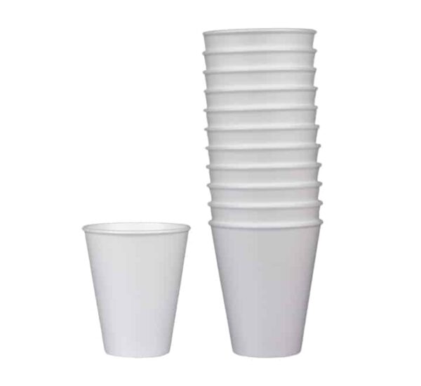 White Polystyrene Cups