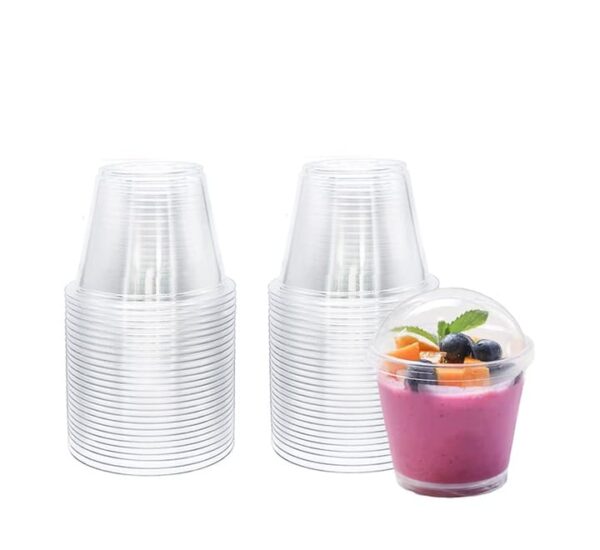250ml Disposable Plastic Smoothie Cups 50s