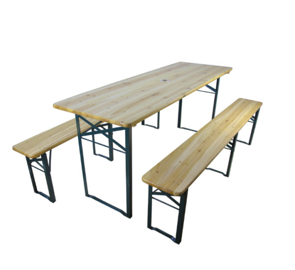 Wooden Table Bench Set