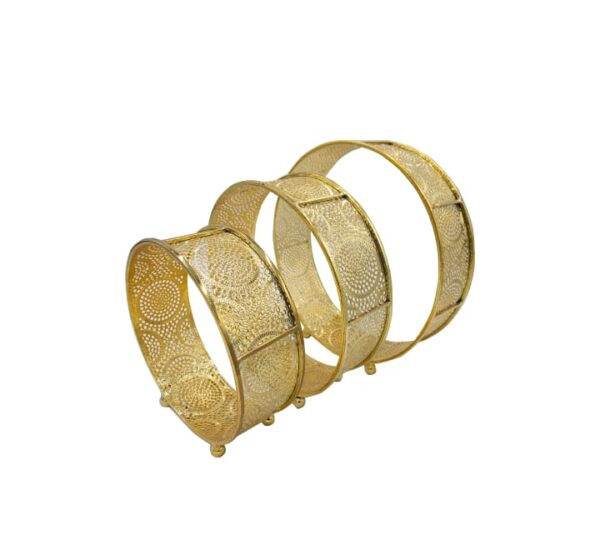 3pc Set Gold Centerpieces