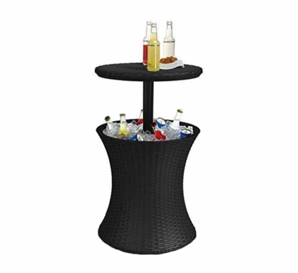 Rattan Ice Bucket Table - Image 2