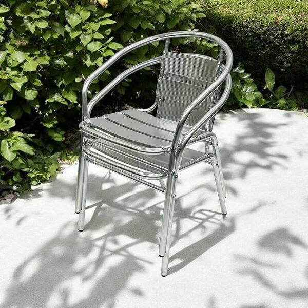 Aluminum Garden Bistro Cafe Chairs