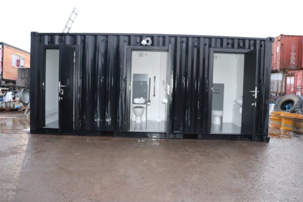 Three Bay Toilet Block Container Conversion 20' x 8'