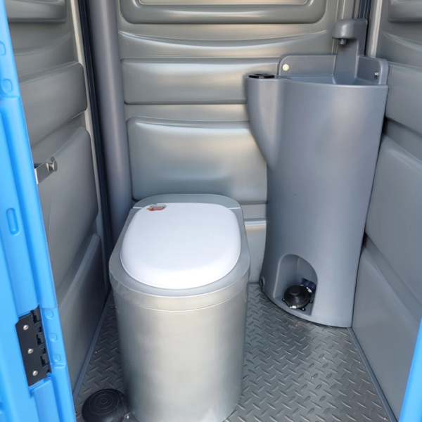 plastic VIP toilets and trailer - Image 5