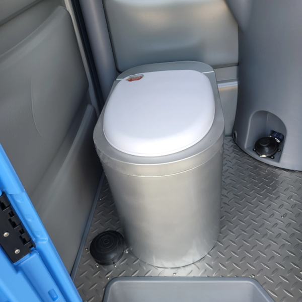 plastic VIP toilets and trailer - Image 3