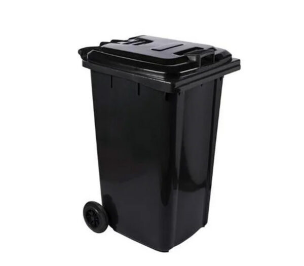 Wheelie bin 240l black recycle